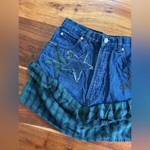 Vintage 80s blaze riding skirt lone star